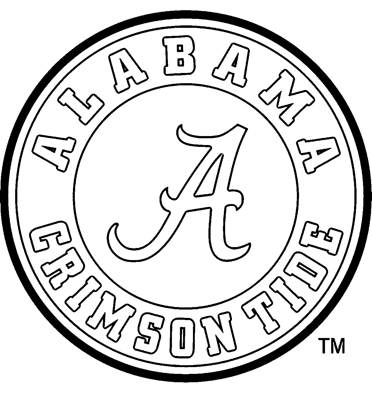 Football Color Pages Alabama Football Coloring Pages Coloring Home