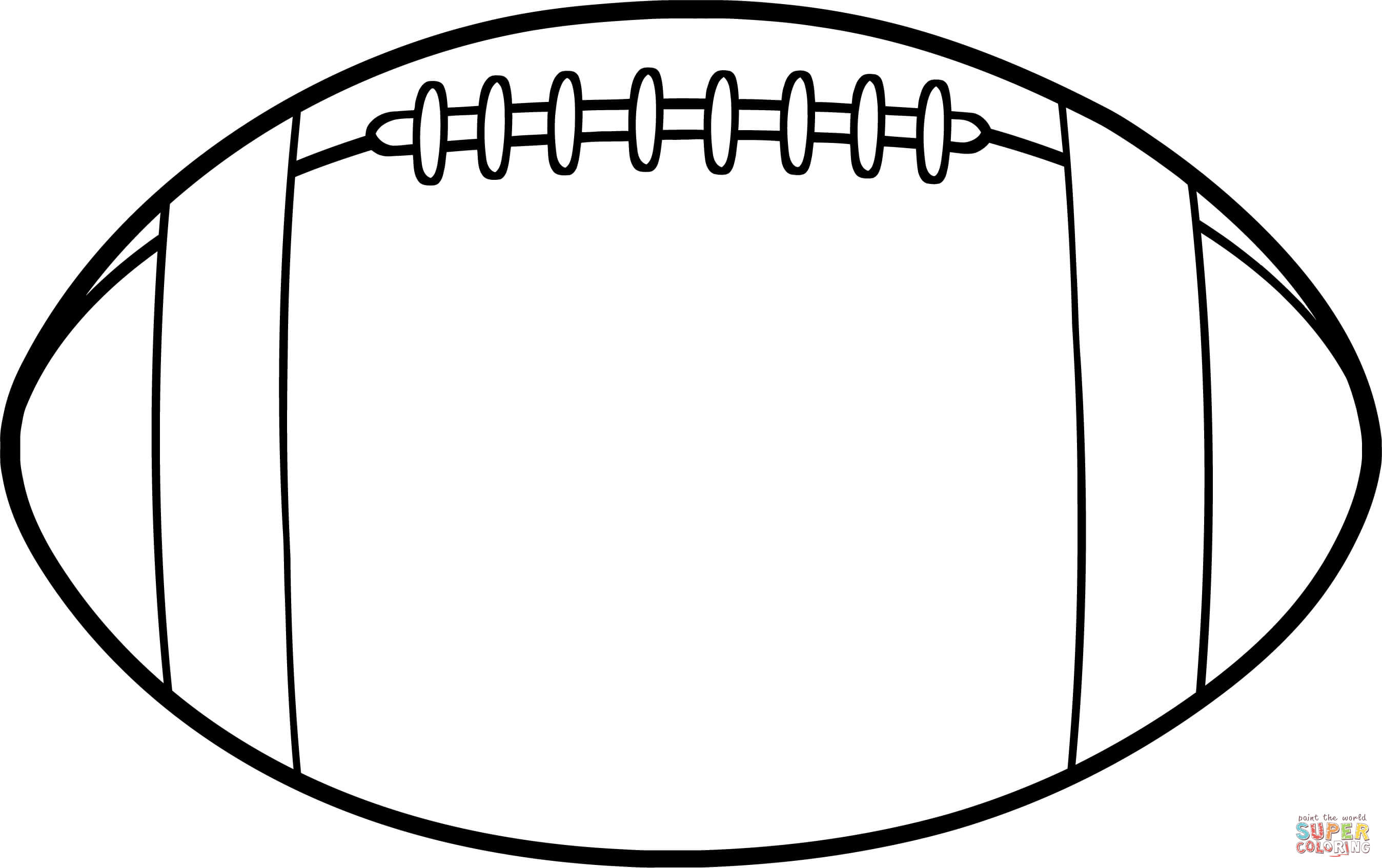 Football Color Pages American Football Ball Coloring Page Free Printable Coloring Pages