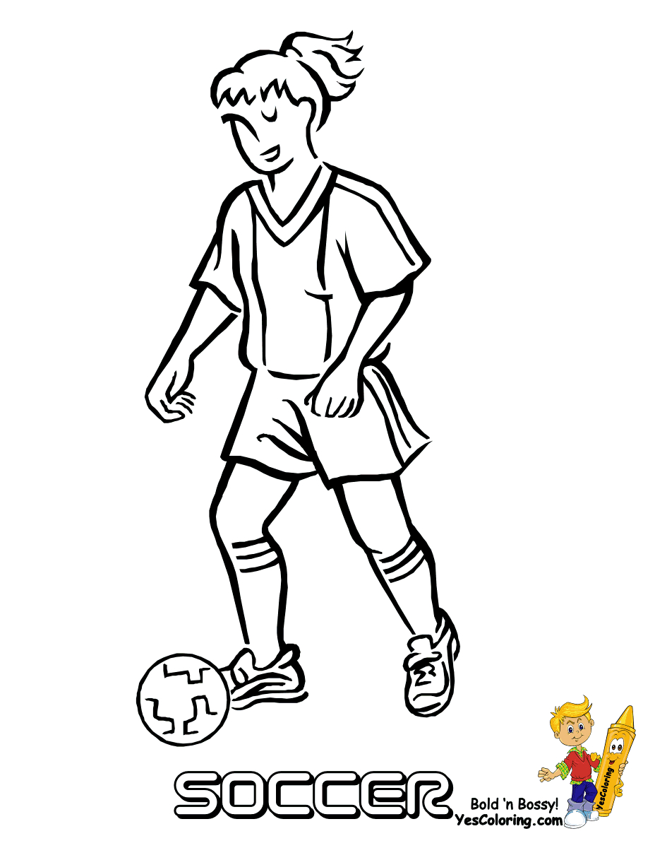 Football Color Pages Coloring Ideas Sports Coloring Pages Soccer Player Printable And