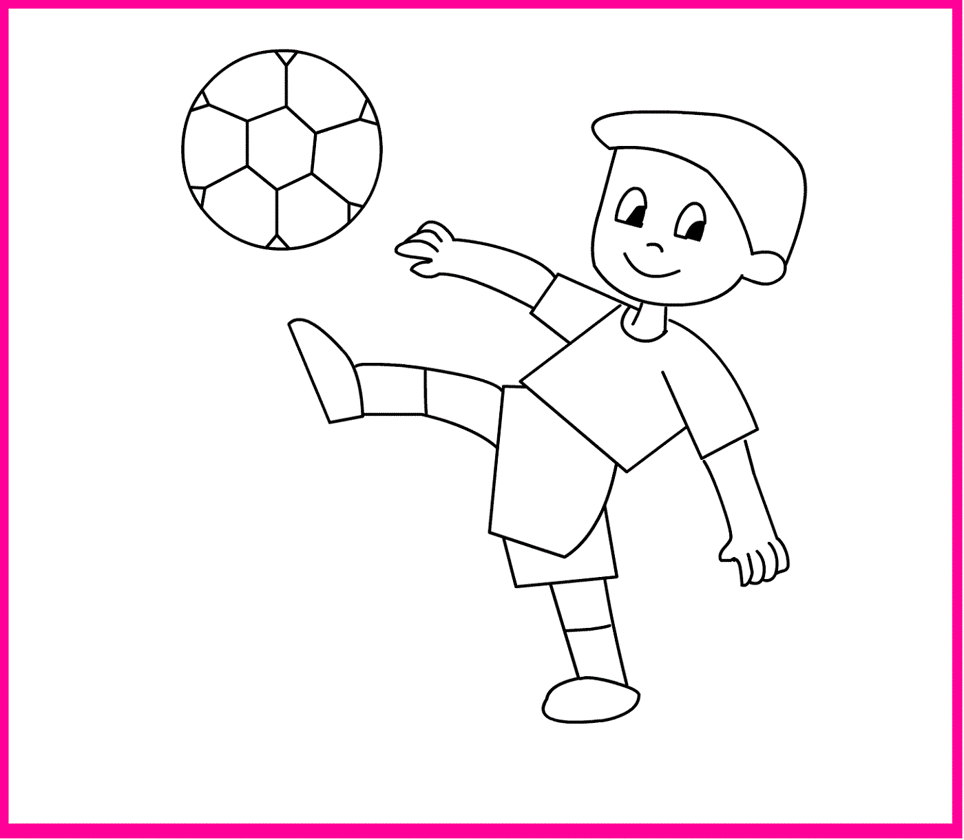 Раскраски для детсада игра в футбол