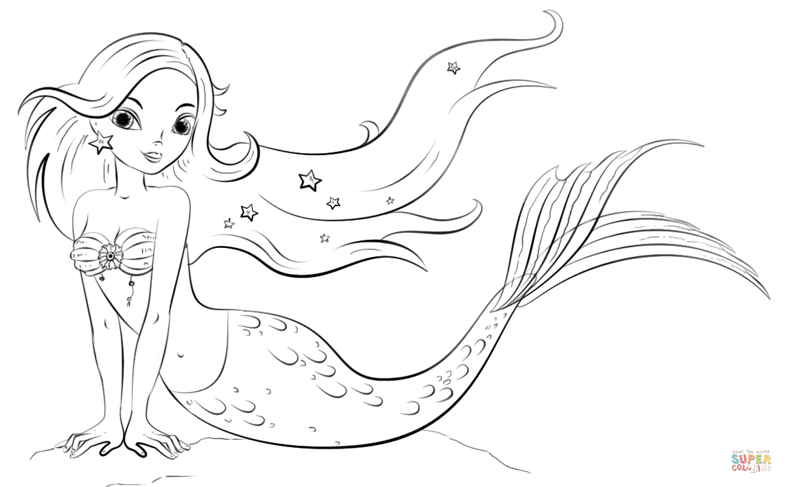 Free Ariel Coloring Pages Mermaid Coloring Page Free Printable Coloring Pages