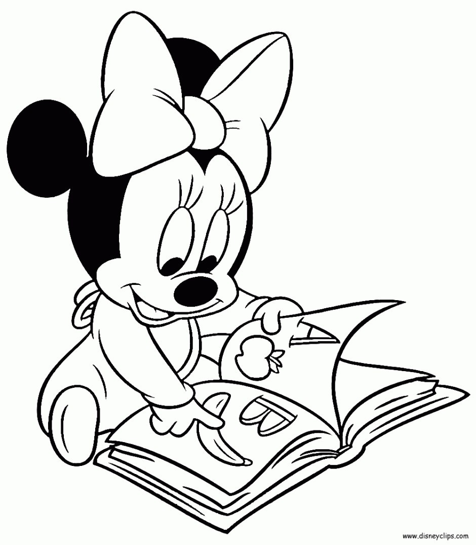 Free Baby Minnie Mouse Coloring Pages Ba Mickey Mouse And Friends Coloring Pages Attractive