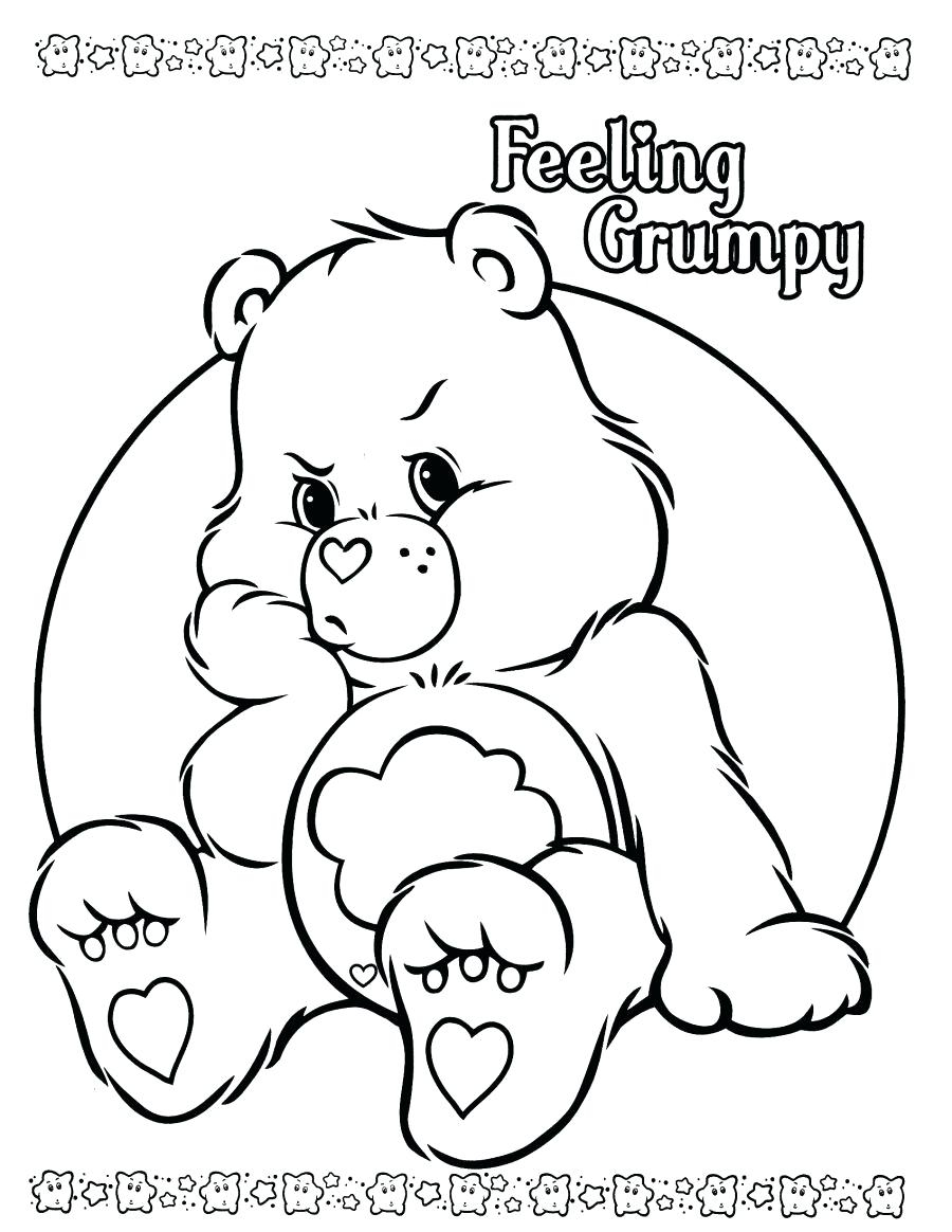 Free Care Bear Coloring Pages Bear Coloring Page Printable Redbirdcolorco