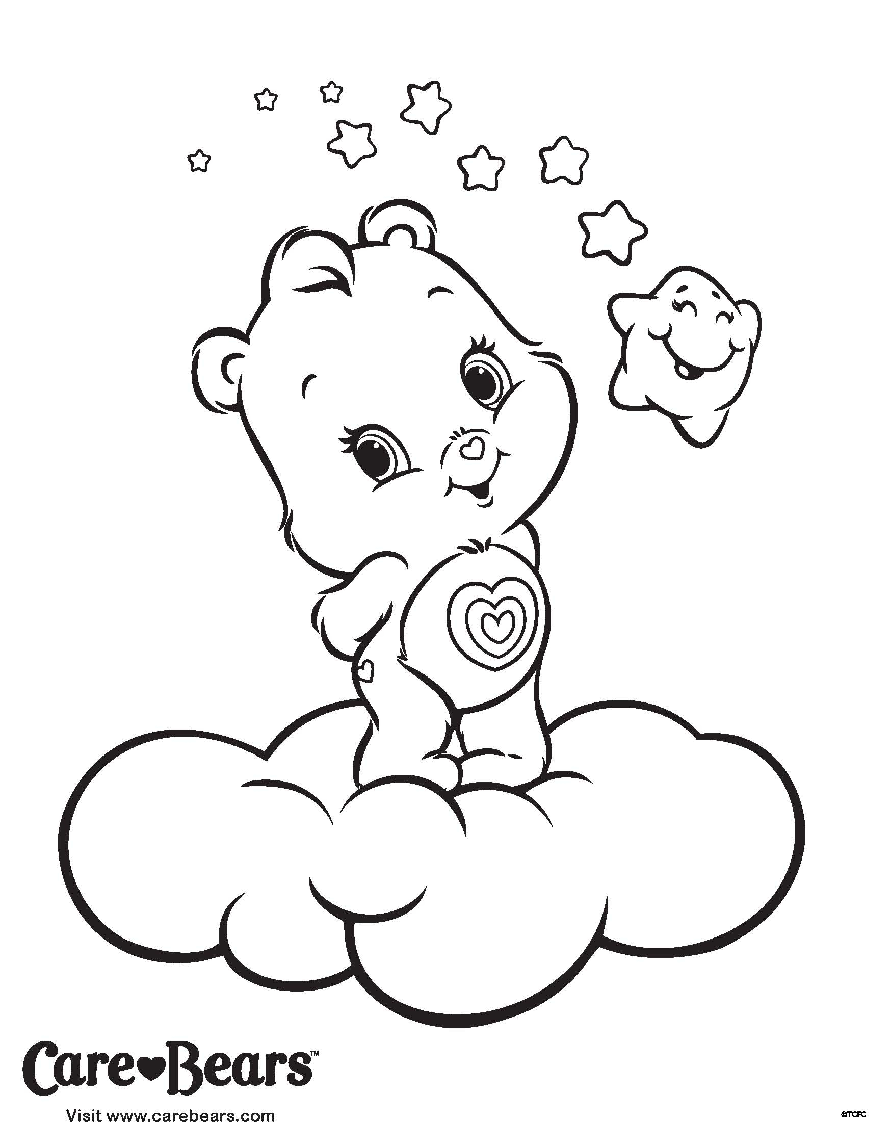 Free Care Bear Coloring Pages Coloring Books Care Bear Coloring Pages To Download And Print For