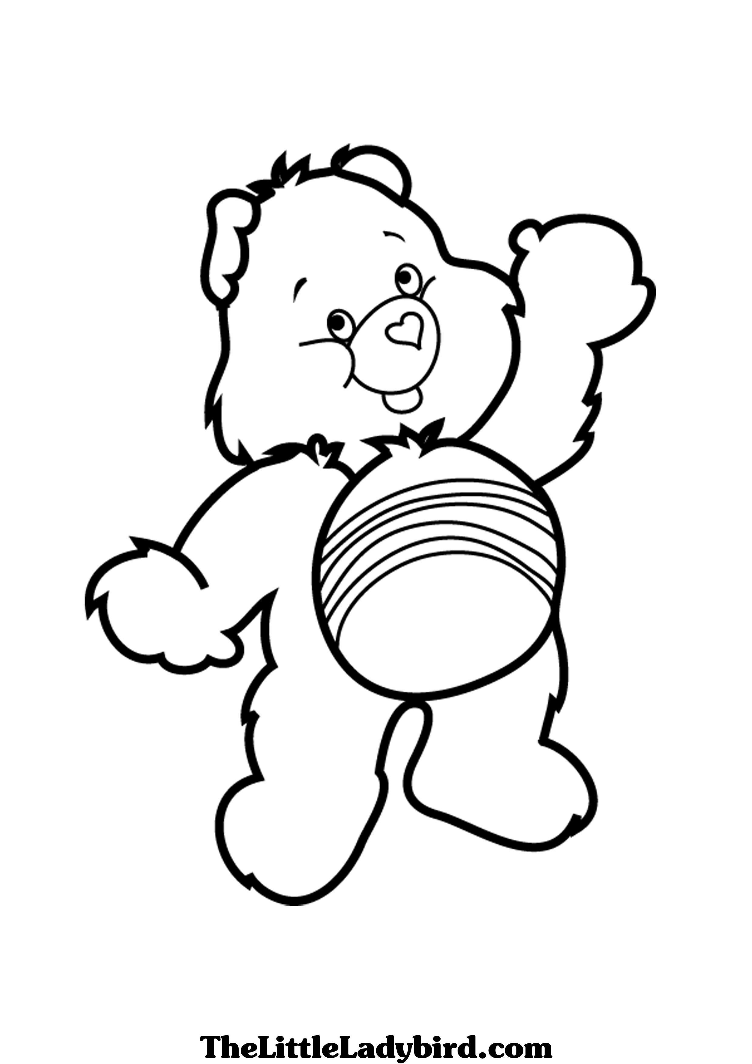 Free Care Bear Coloring Pages Free Care Bear Coloring Page Thelittleladybird
