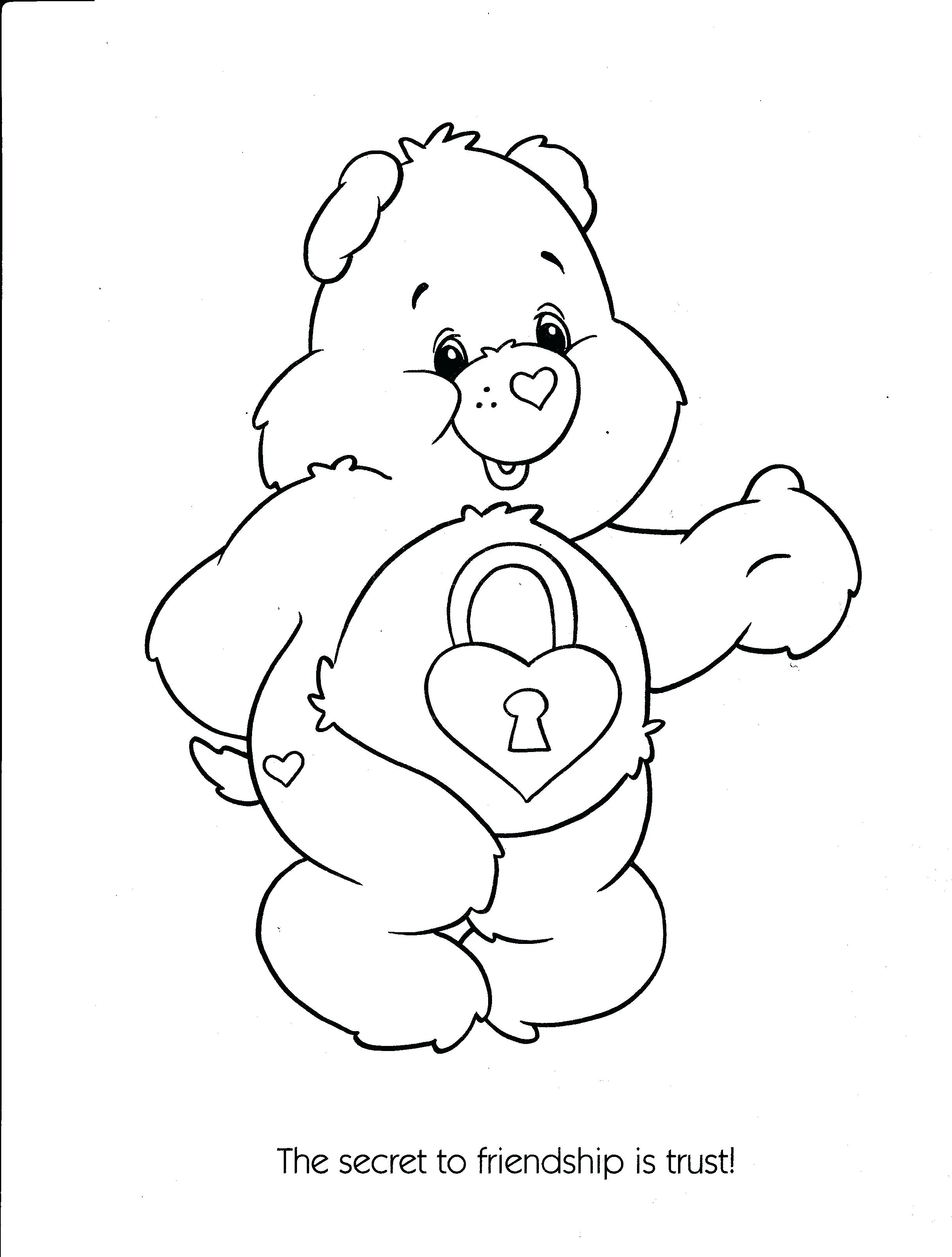 Free Care Bear Coloring Pages Free Care Bear Coloring Pages Crunchprintco