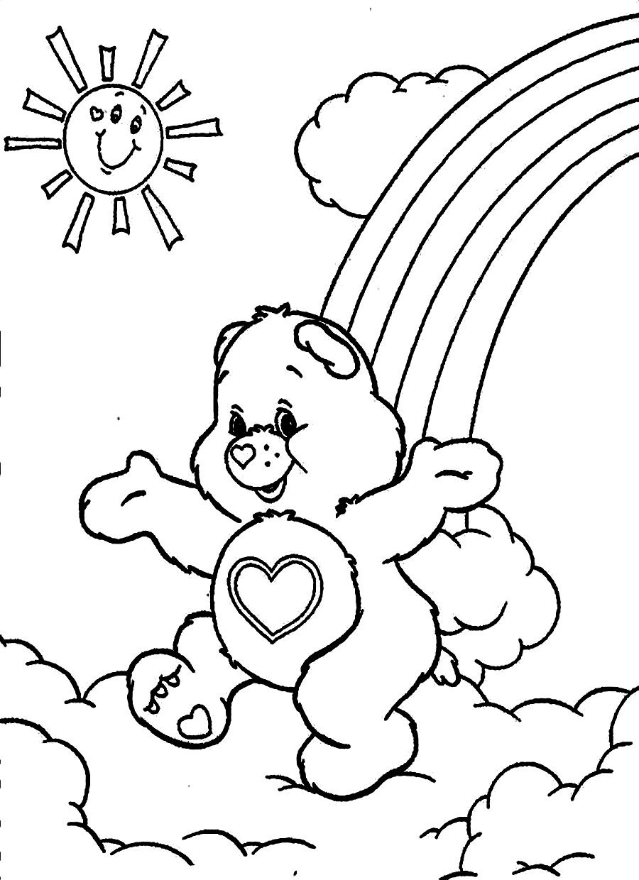 Free Care Bear Coloring Pages Free Printable Care Bear Coloring Pages For Kids