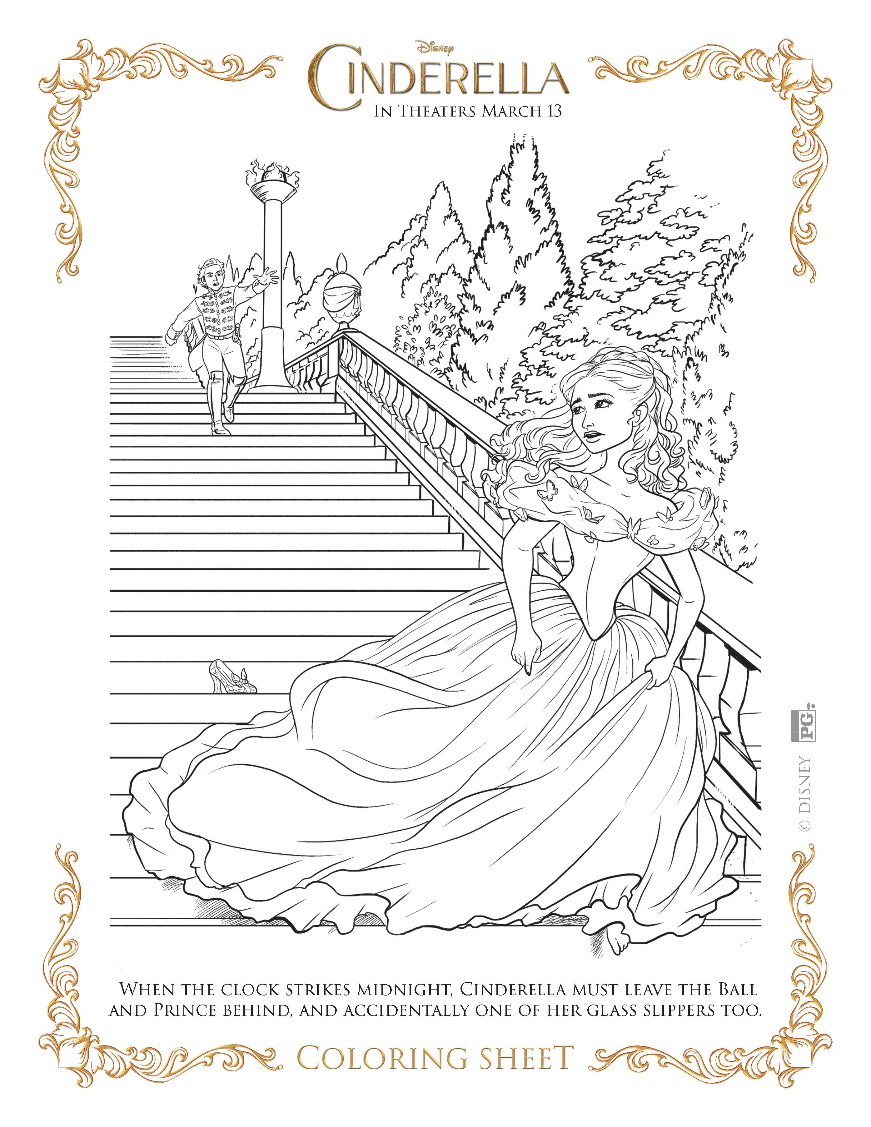 Free Cinderella Coloring Pages Cinderella Coloring Pages Highlights Along The Way