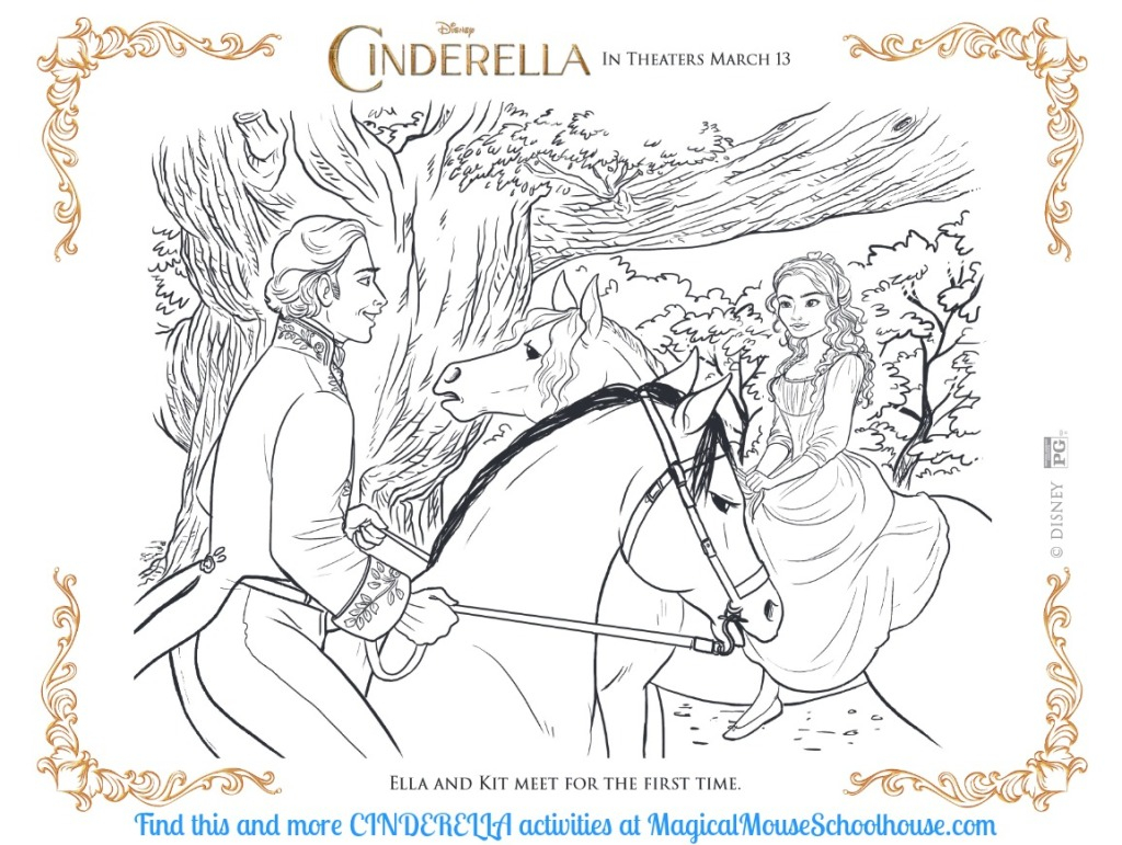 Free Cinderella Coloring Pages Cinderella Coloring Sheets Activity Pages