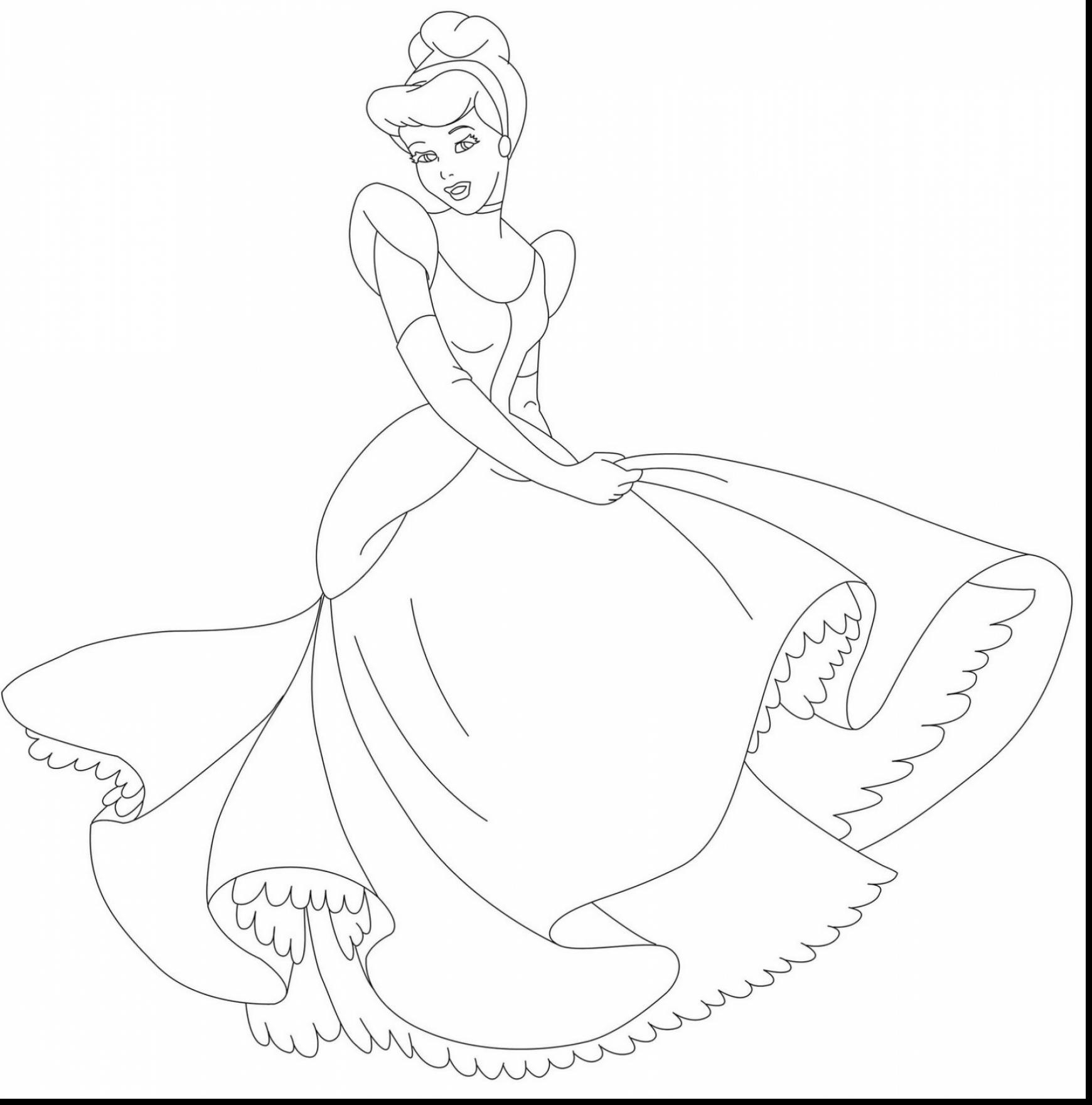Free Cinderella Coloring Pages Cinderella Printable Coloring Pages At Getdrawings Free For