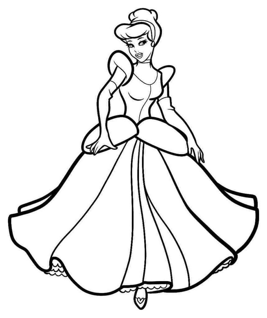 Free Cinderella Coloring Pages Coloring Awesome Disney Cinderella Coloring Pages Printable At