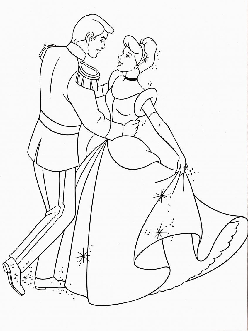Free Cinderella Coloring Pages Coloring Free Printable Cinderella Coloring Pages For Kids Prince