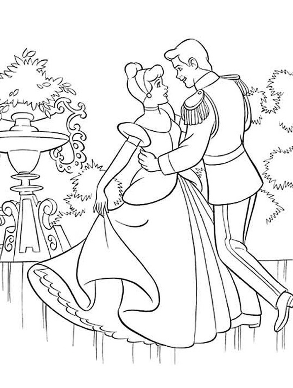 Free Cinderella Coloring Pages Dancing Princess Cinderella Coloring Pages 828 Princess Cinderella