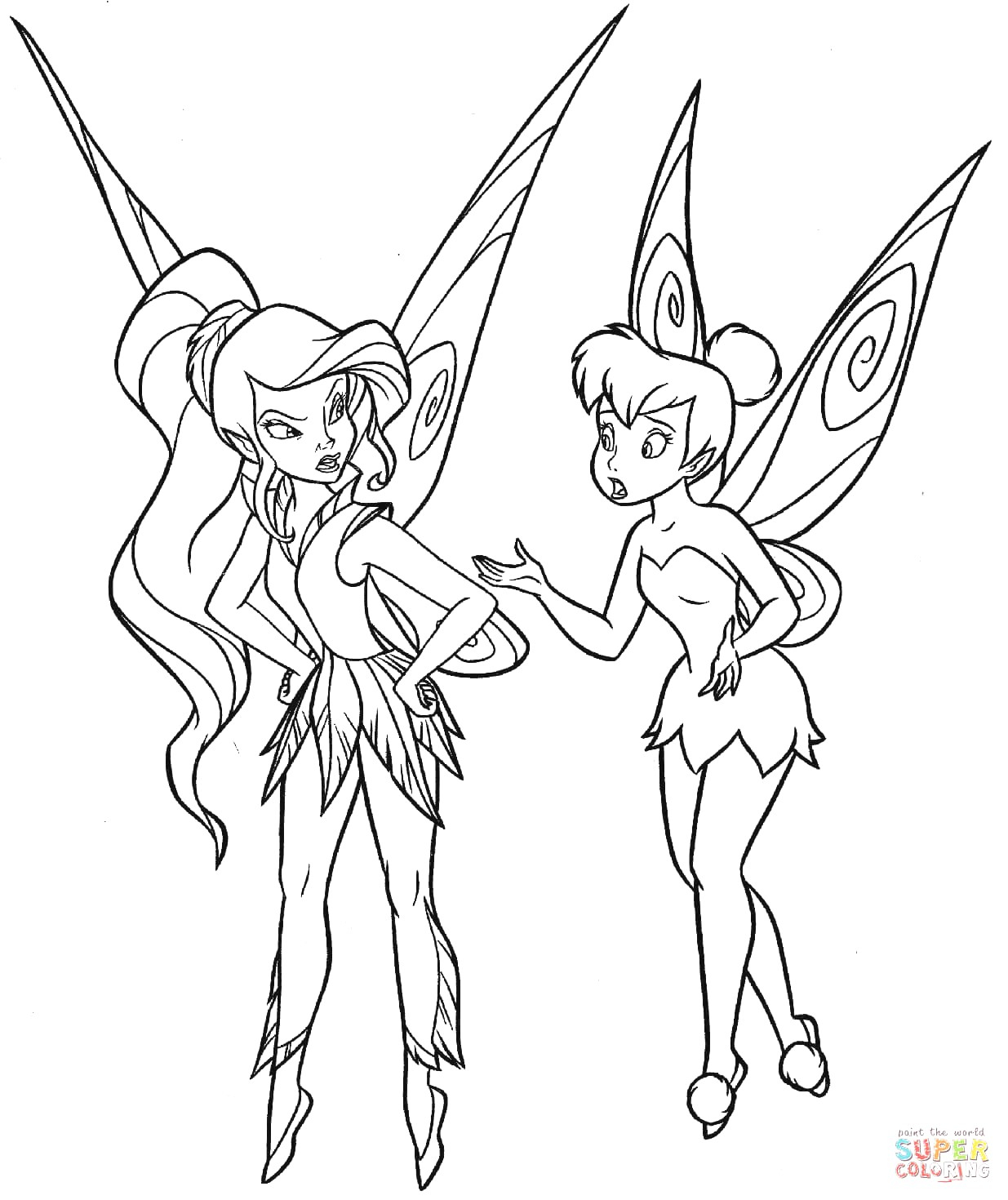 Free Coloring Pages Of Fairies Colouring Pages Fairies
