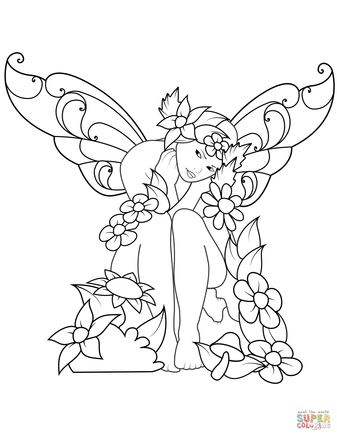 Free Coloring Pages Of Fairies Fairy Coloring Pages Free Coloring Pages