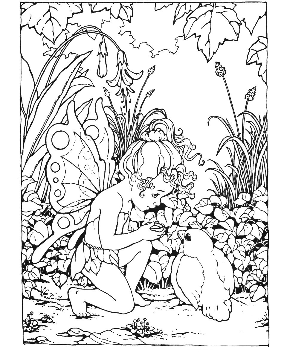 Free Coloring Pages Of Fairies Free Printable Fairy Coloring Pages For Kids For Fairies Coloring