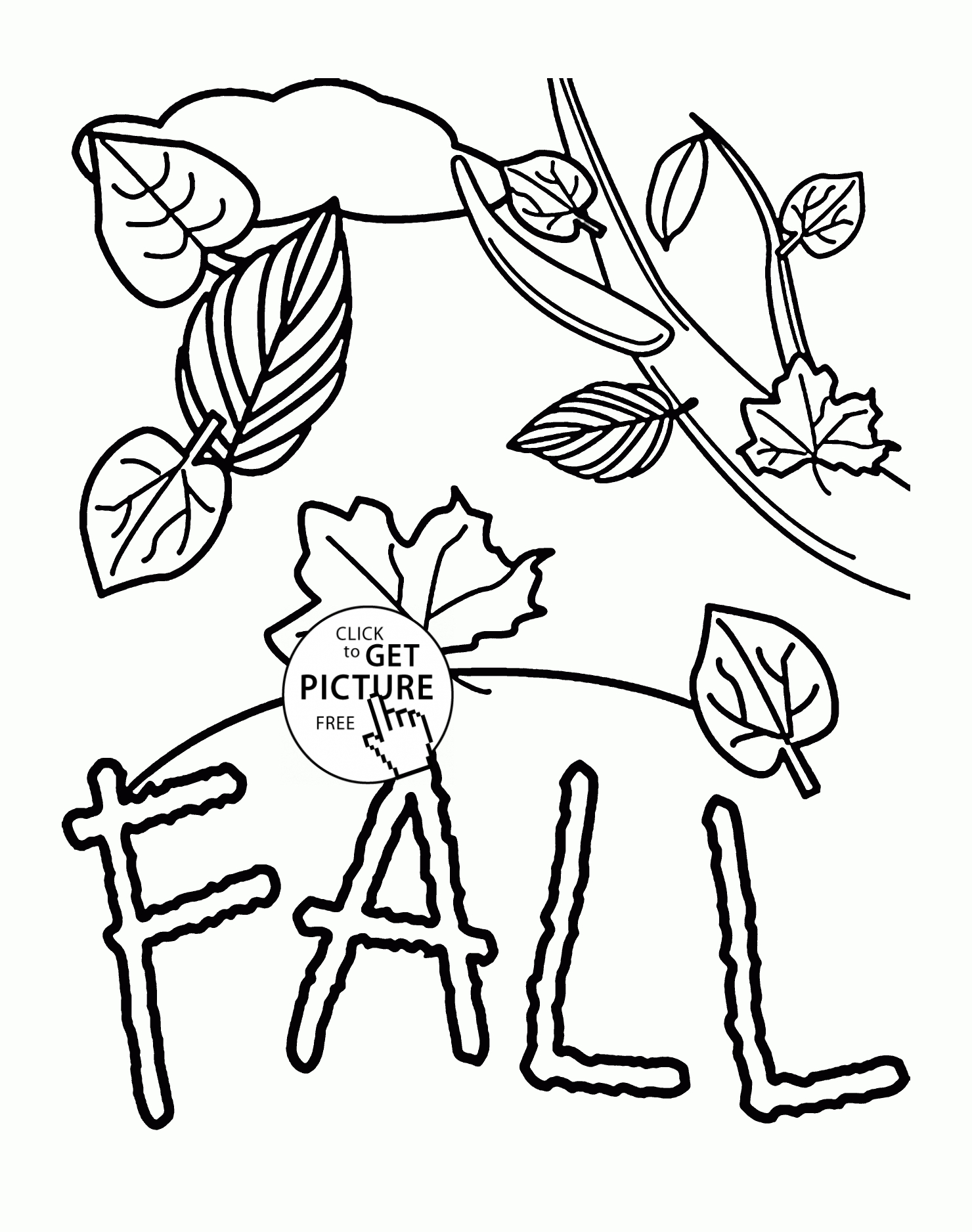 Free Coloring Pages Of Leaves Fall Coloring Pages For Kids Fall Leaves Printables Free Wuppsy