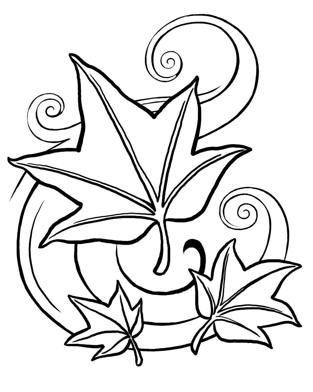 Free Coloring Pages Of Leaves Free Printable Leaf Coloring Pages For Kids 26599 Bestofcoloring