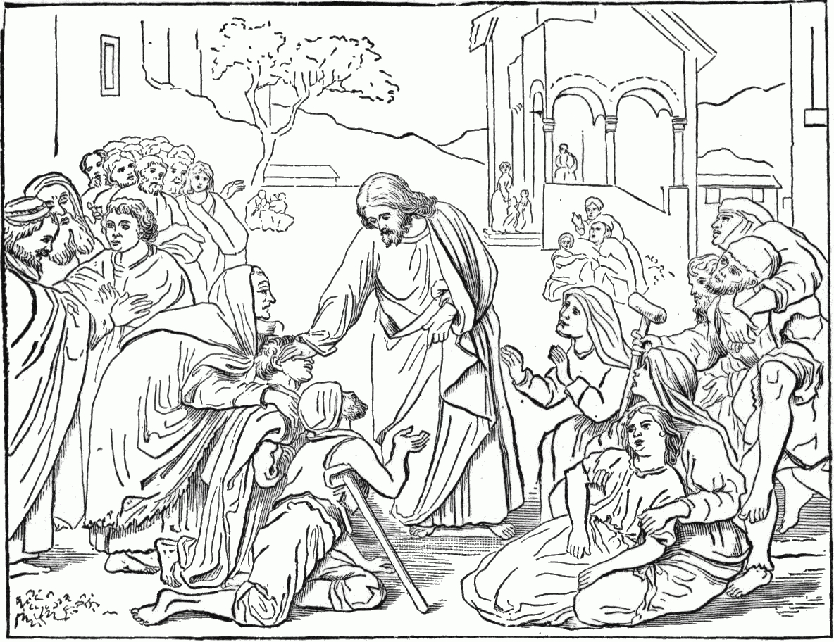 Free Coloring Pages Philip And The Ethiopian Coloring Pages Of Peter And John Heal A Lame Man Coloring Home