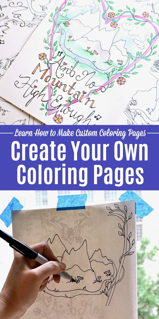 Free Custom Coloring Pages Coloring Book Create Your Own Coloring Page Free Pages To Print