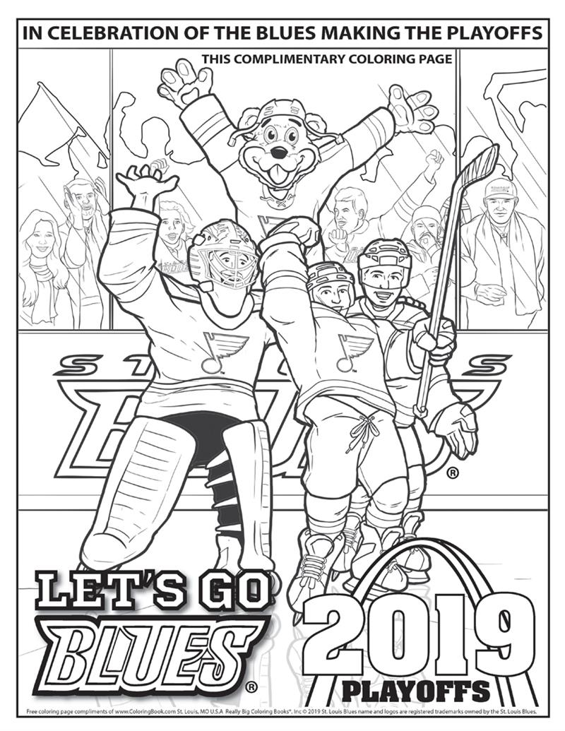 Free Custom Coloring Pages St Louis Blues Playoffs Free Online Coloring Page Coloring Books