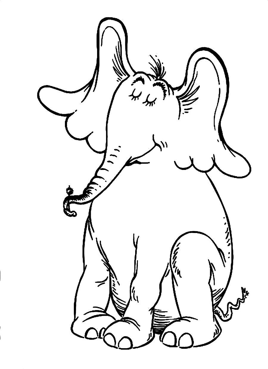Free Dr Seuss Coloring Pages Dr Seuss Coloring Pages Horton Hears A Who