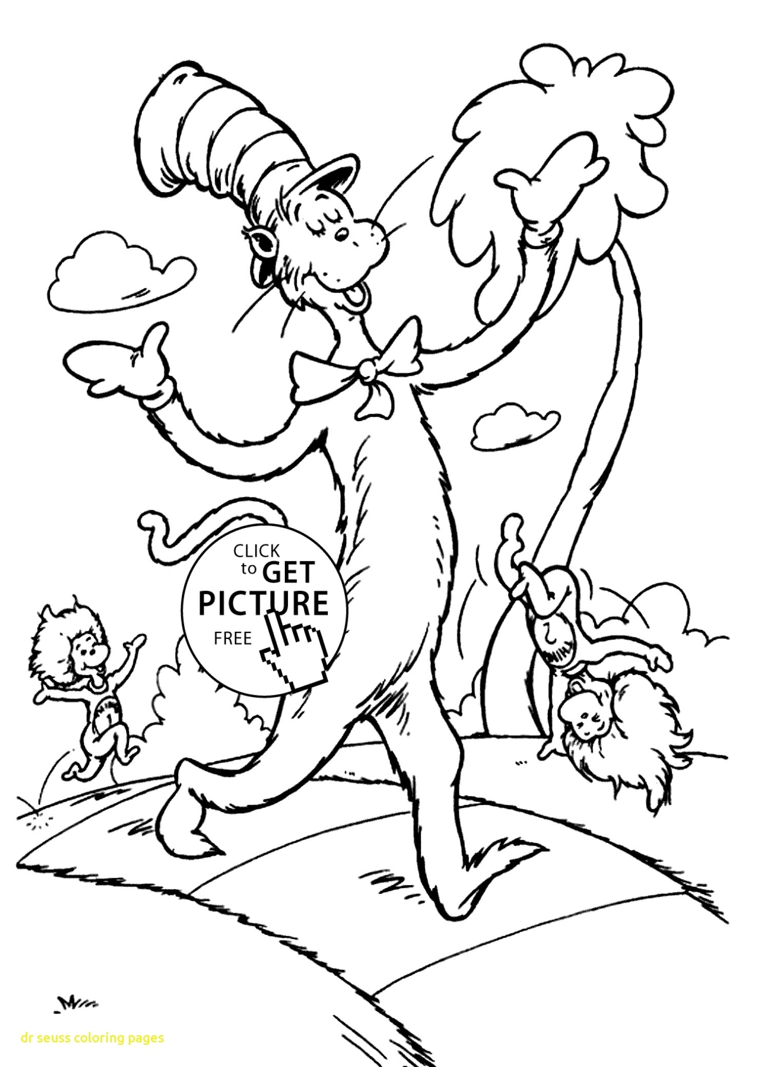 Free Dr Seuss Coloring Pages Dr Seuss Coloring Pages Printable Free For Kids Page Easy Cartoon Of