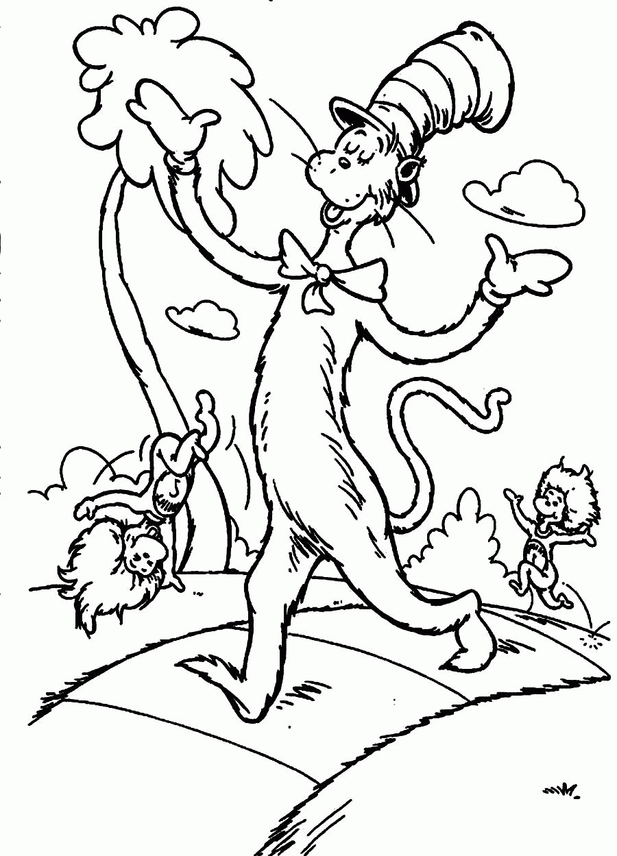Free Dr Seuss Coloring Pages Free Dr Seuss Coloring Pages Printable Coloring Home