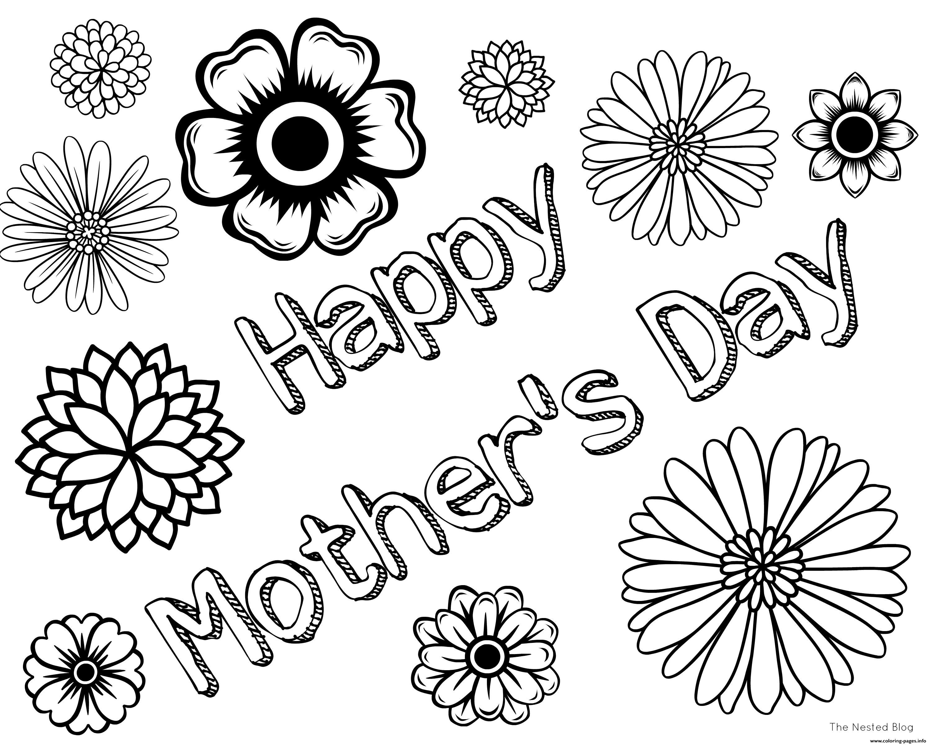 Free Mother's Day Coloring Pages Coloring Pages Coloring Pages 1494466882free Mothers Day Happy