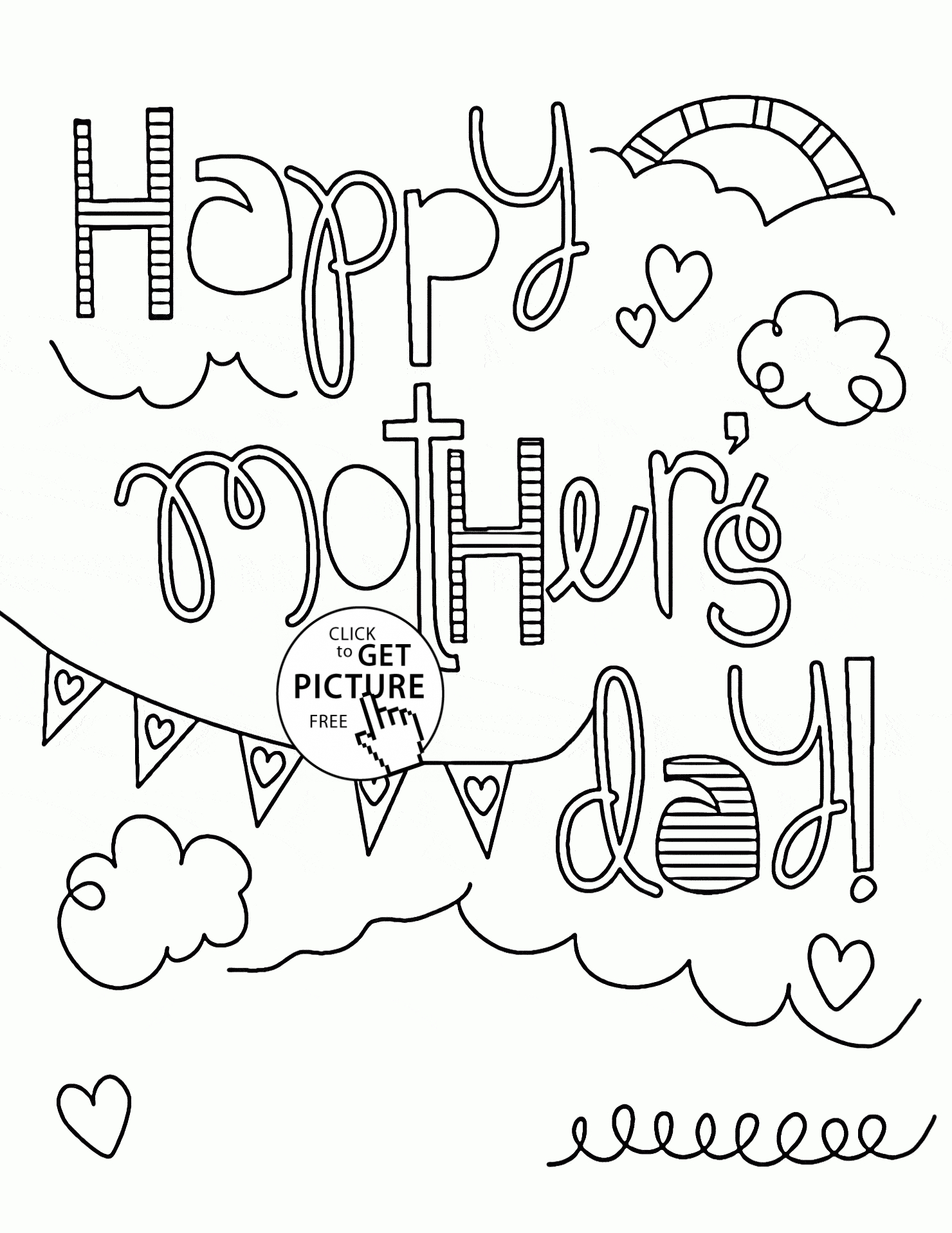 Free Mother's Day Coloring Pages Funny Mothers Day Coloring Page For Kids Coloring Pages Printables