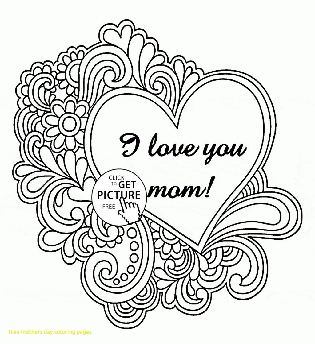 Free Mother's Day Coloring Pages Mothers Day Popular Easy Coloring Heart On Log Wall