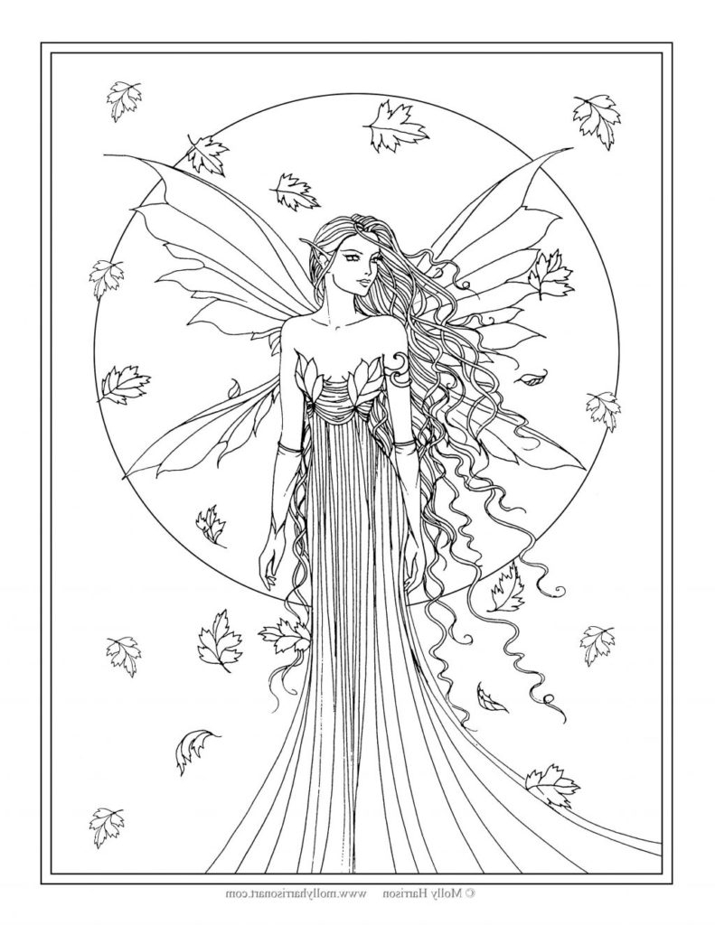 Free Printable Coloring Pages Fairies Adults Coloring Fairy Coloring Pages For Adults Free Printable Fairies