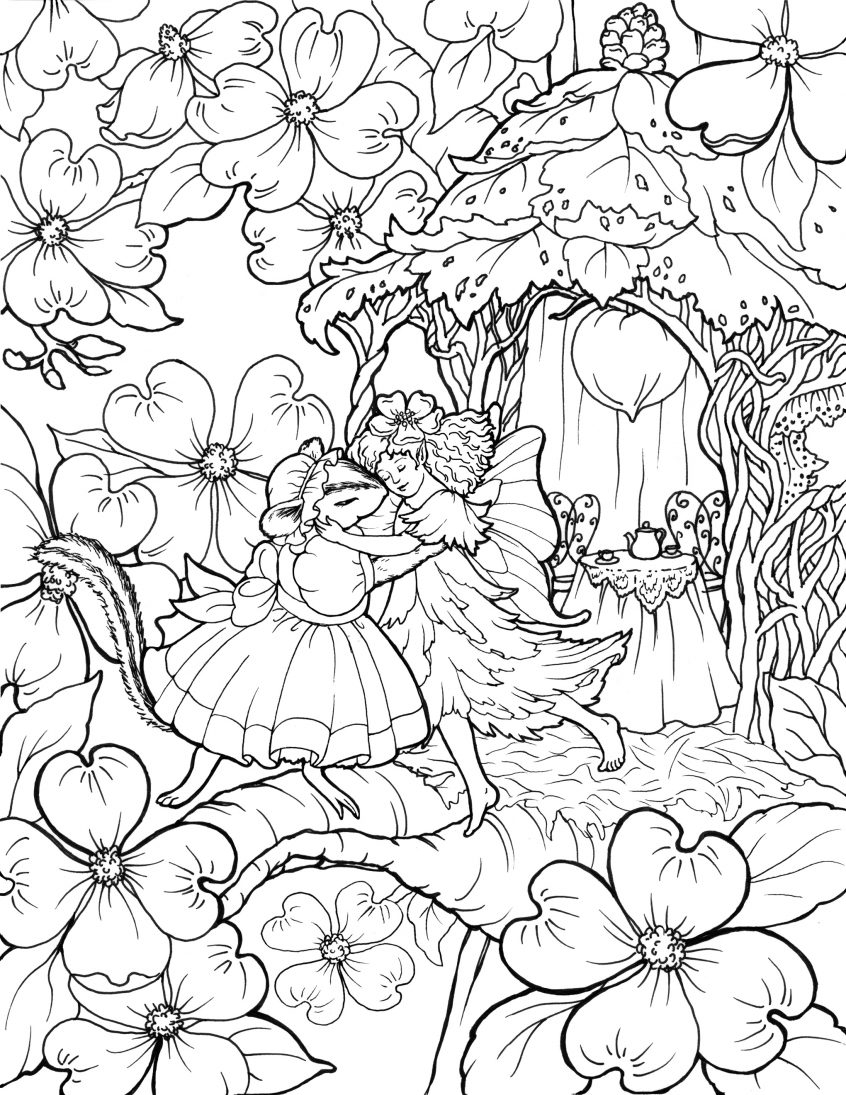 Free Printable Coloring Pages Fairies Adults Coloring Freery Coloring Books For Adults Printable Kids In Bulk