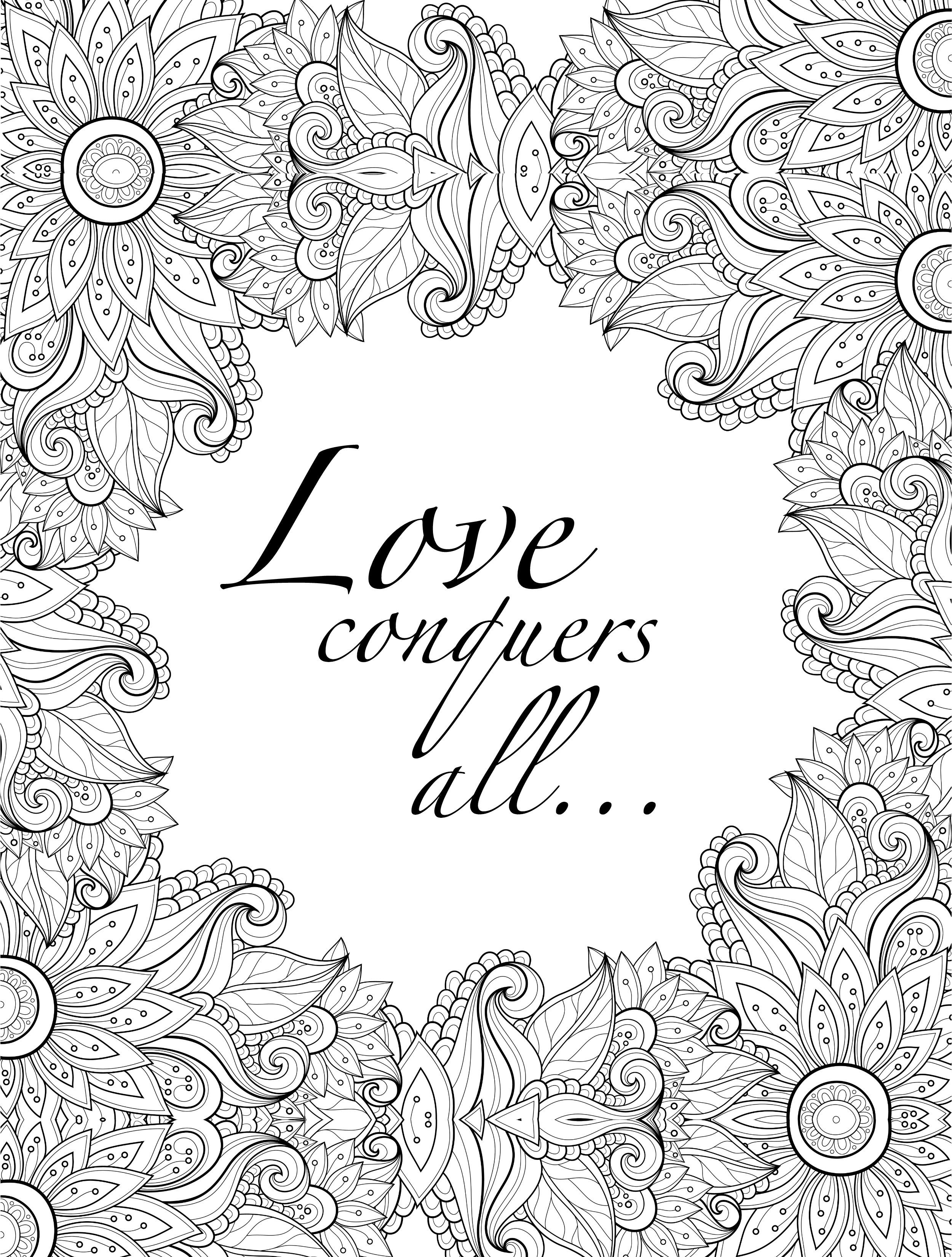 Free Printable Coloring Pages With Quotes Coloring Incredible Adult Coloring Pages Quotes