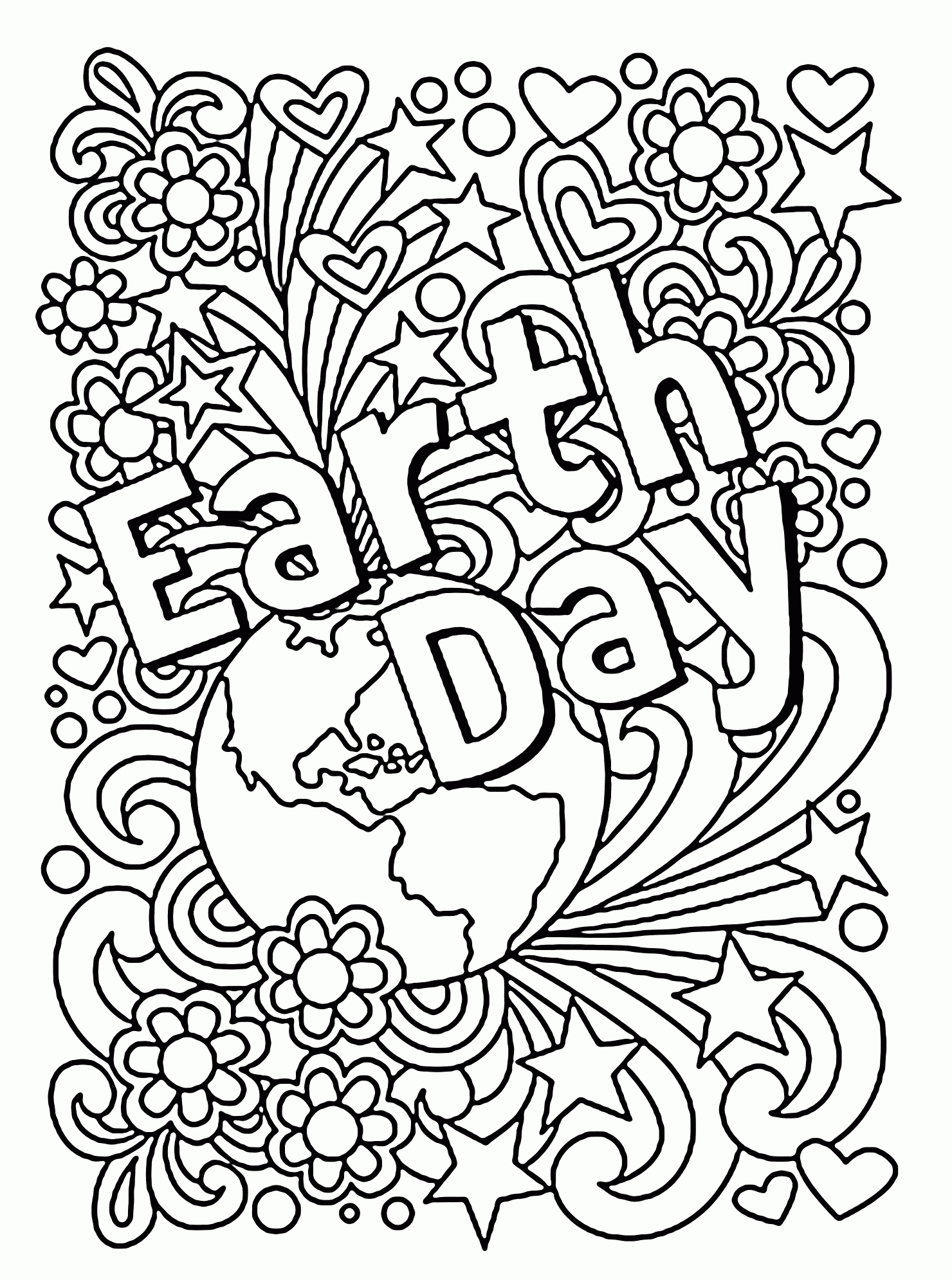 Free Printable Earth Day Coloring Pages And Activities Coloring Ideas Celebration Earth Day Coloring Page For Kids Pages