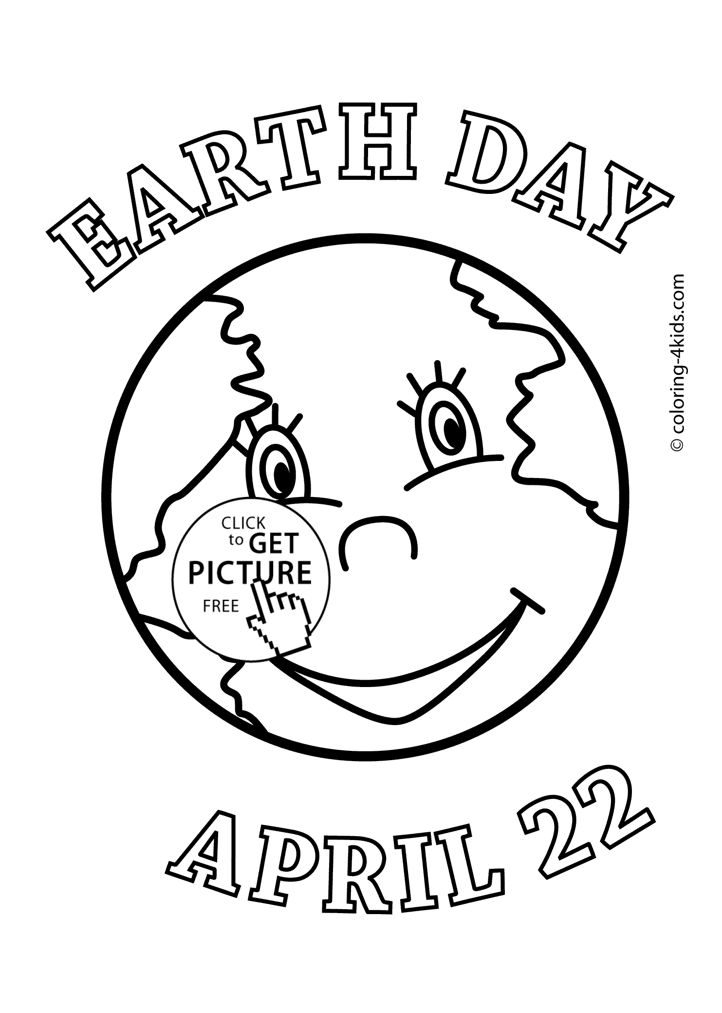 Free Printable Earth Day Coloring Pages And Activities Earth Day Coloring Pages For Kids Printable Free Coloing 4kids