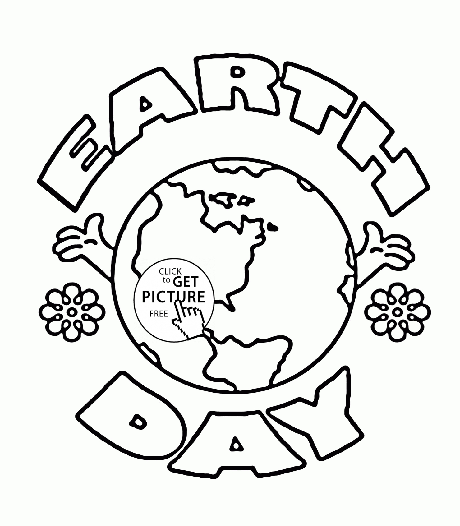 Free Printable Earth Day Coloring Pages And Activities Earth Day Logo Coloring Page For Kids Coloring Pages Printables