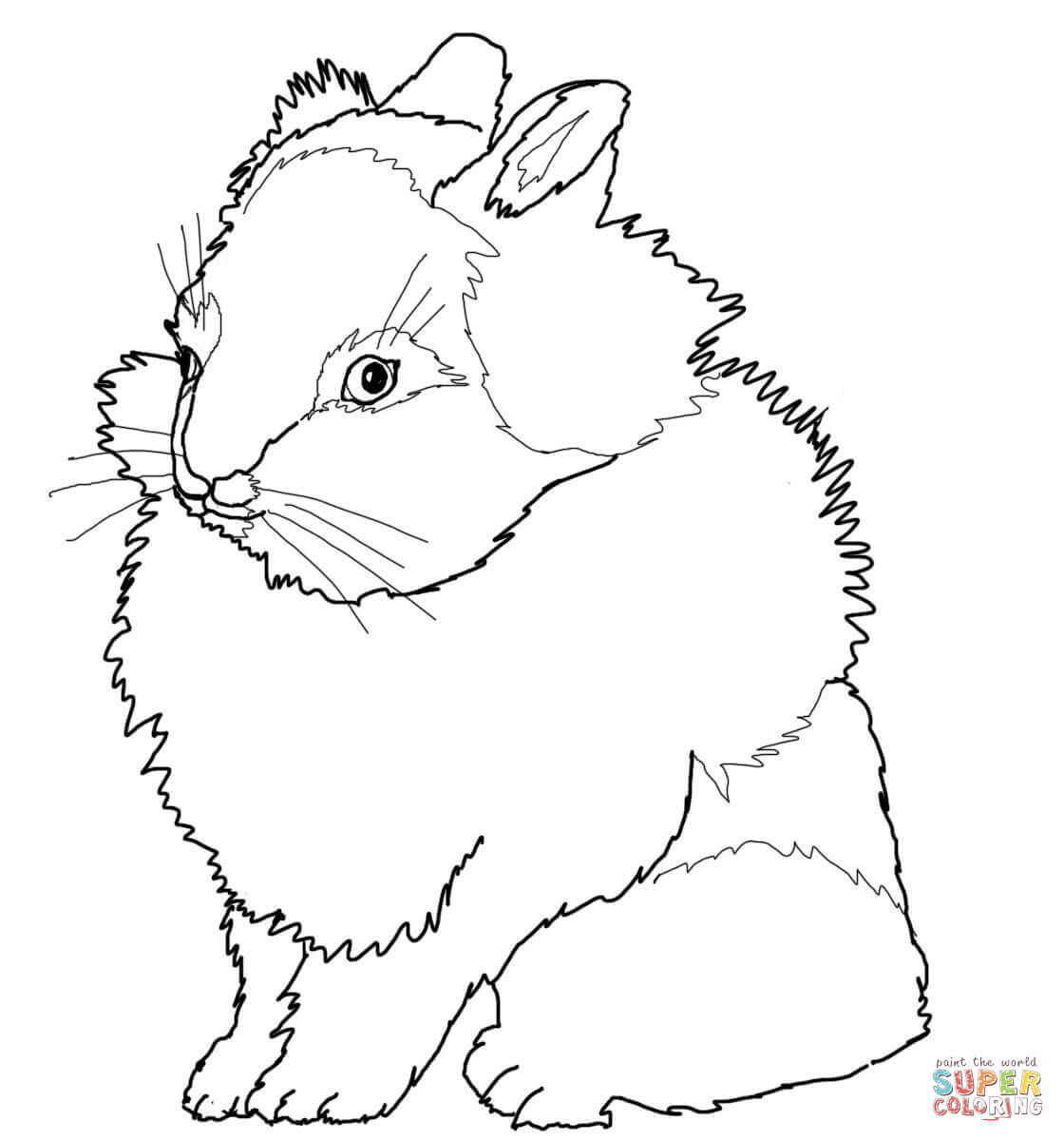 Free Printable Peter Rabbit Coloring Pages Lionhead Rabbit Coloring Page Free Printable Coloring Pages