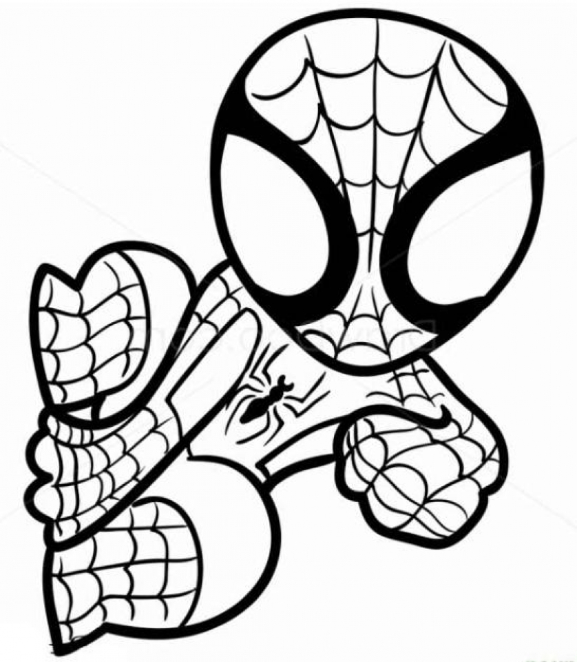 Free Printable Spiderman Coloring Pages Ba Spiderman Coloring Pages Free Coloring Library