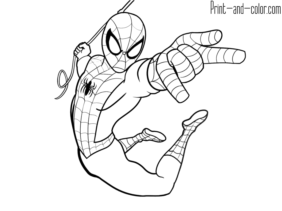 Free Printable Spiderman Coloring Pages Spider Man Coloring Pages Print And Color