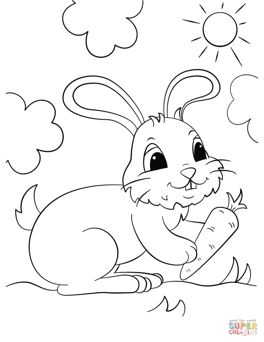 Free Rabbit Coloring Pages Coloring Pages Bunny Coloring Pages Patinsudouest