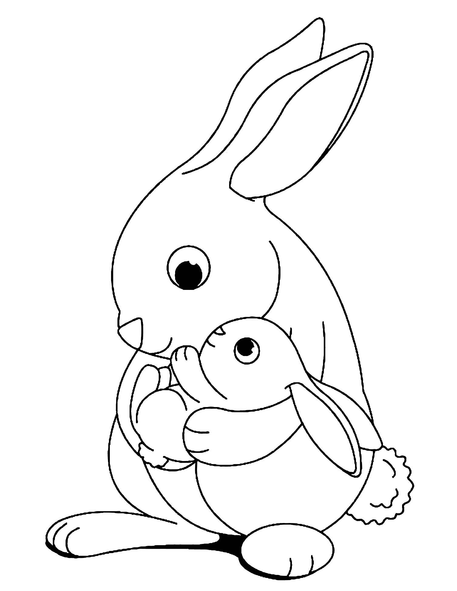 Free Rabbit Coloring Pages Rabbit To Print For Free Rabbit Kids Coloring Pages