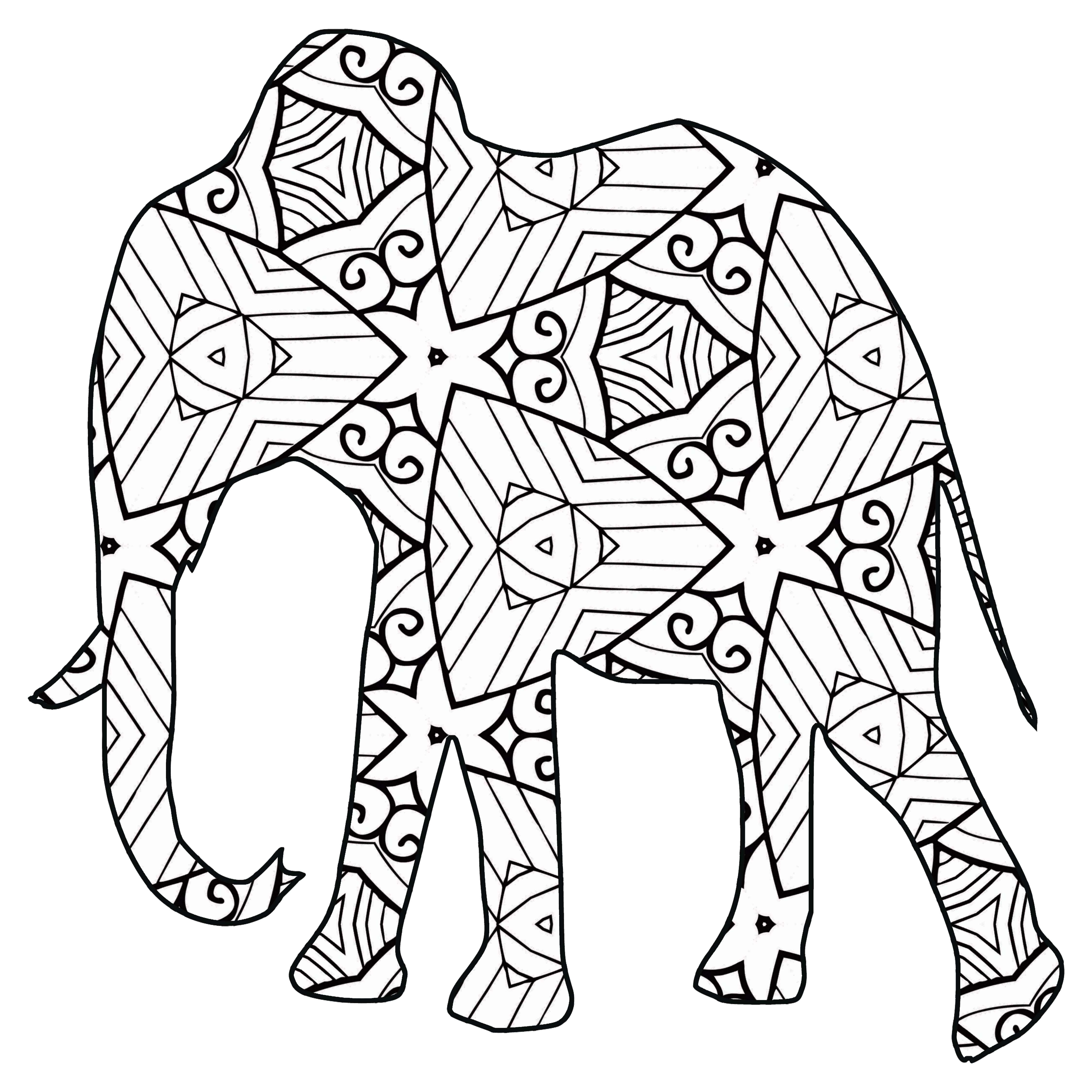 Geometric Coloring Page 30 Free Printable Geometric Animal Coloring Pages The Cottage Market
