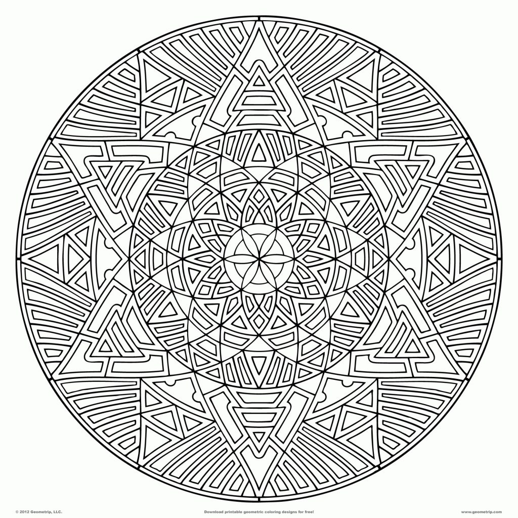 Geometric Coloring Page Coloring Pages Geometric Coloring Pages For Adults Printable On