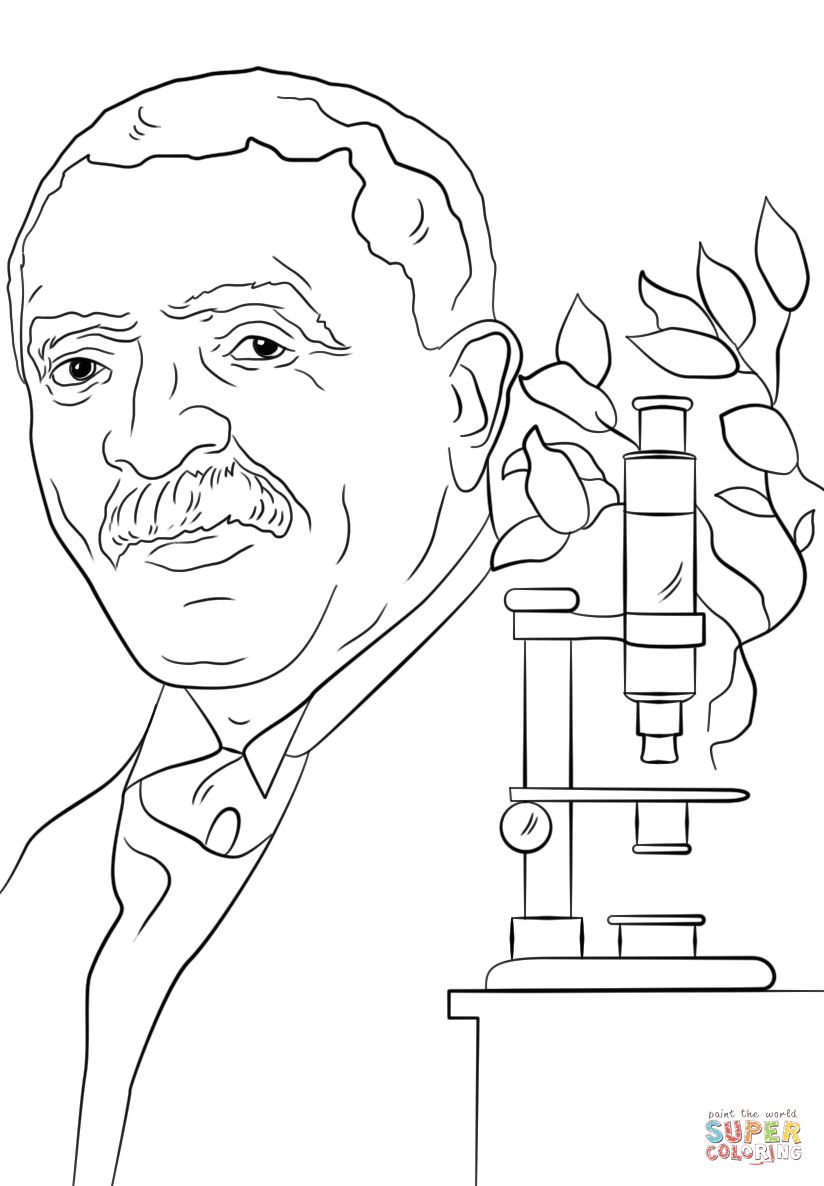 George Washington Carver Coloring Page George Washington Carver Coloring Page Free Printable Coloring Pages