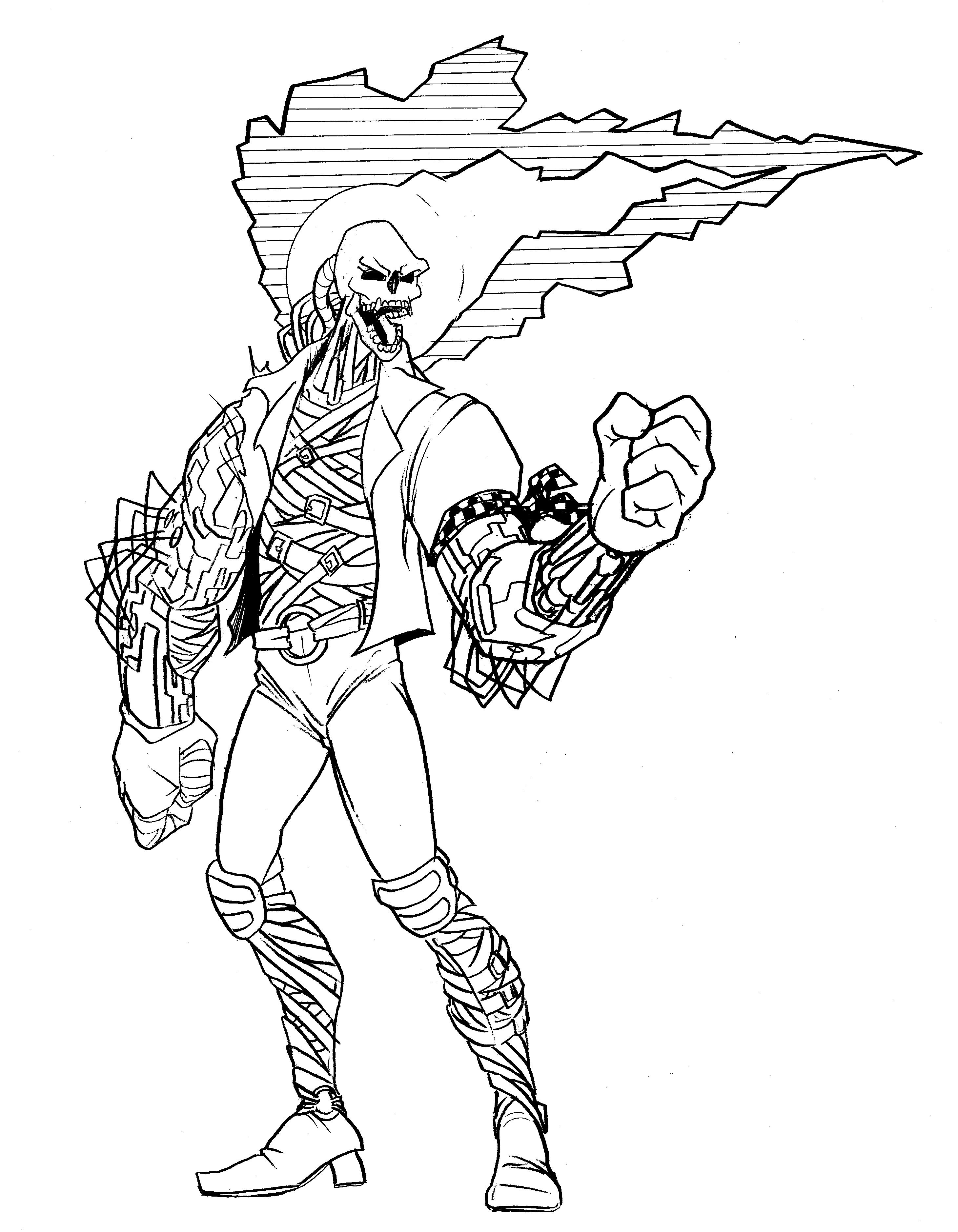 Ghost Rider Coloring Pages To Print Free Printable Ghost Rider Coloring Pages Coloring Daily