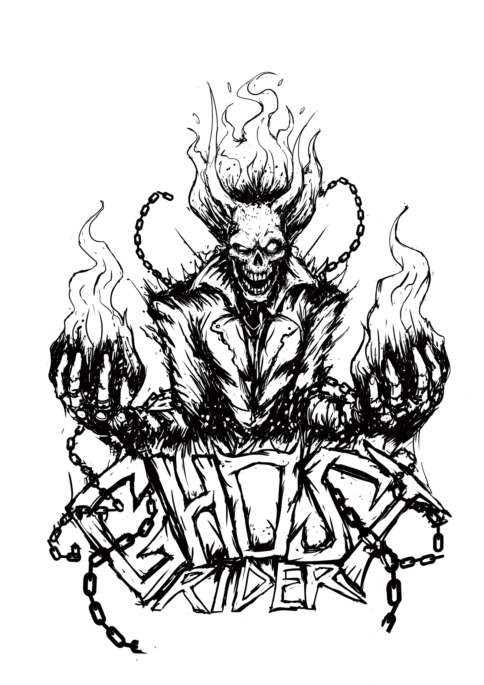 Ghost Rider Coloring Pages To Print Ghost Rider Coloring Pages To Download And Print For Free