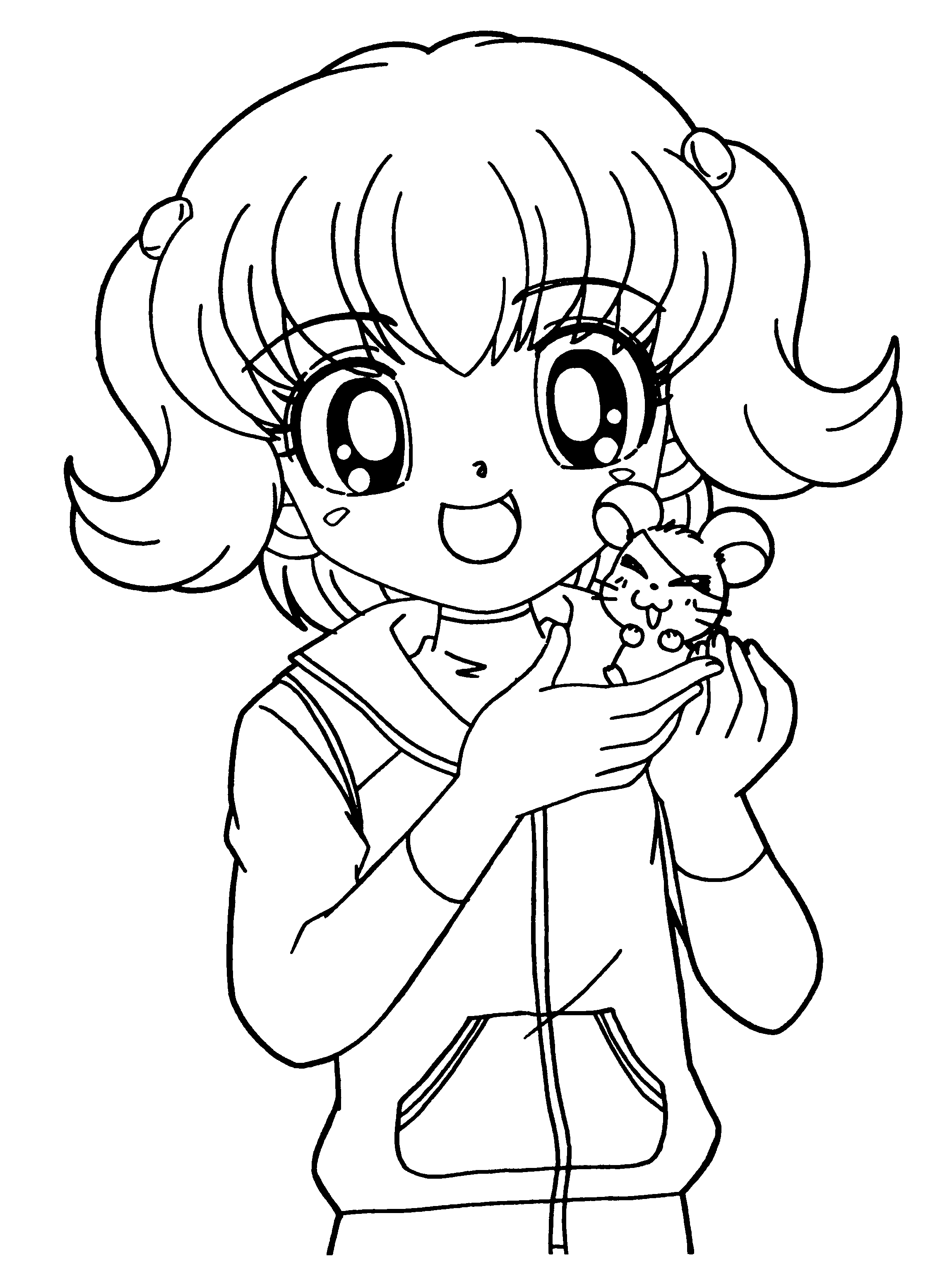 Girl Color Pages Anime Coloring Pages Best Coloring Pages For Kids