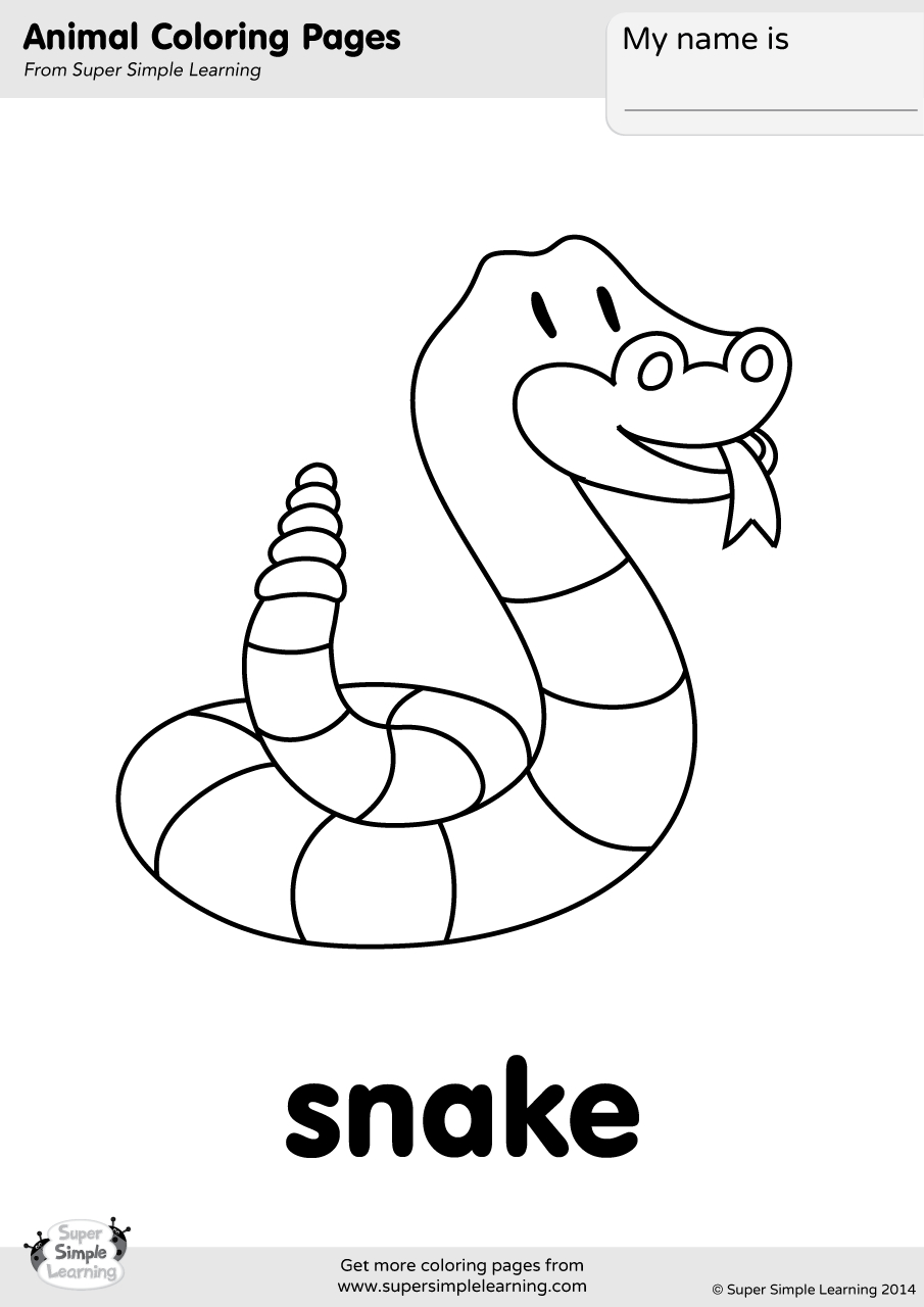 Green Beans Coloring Page Snake Coloring Page Super Simple