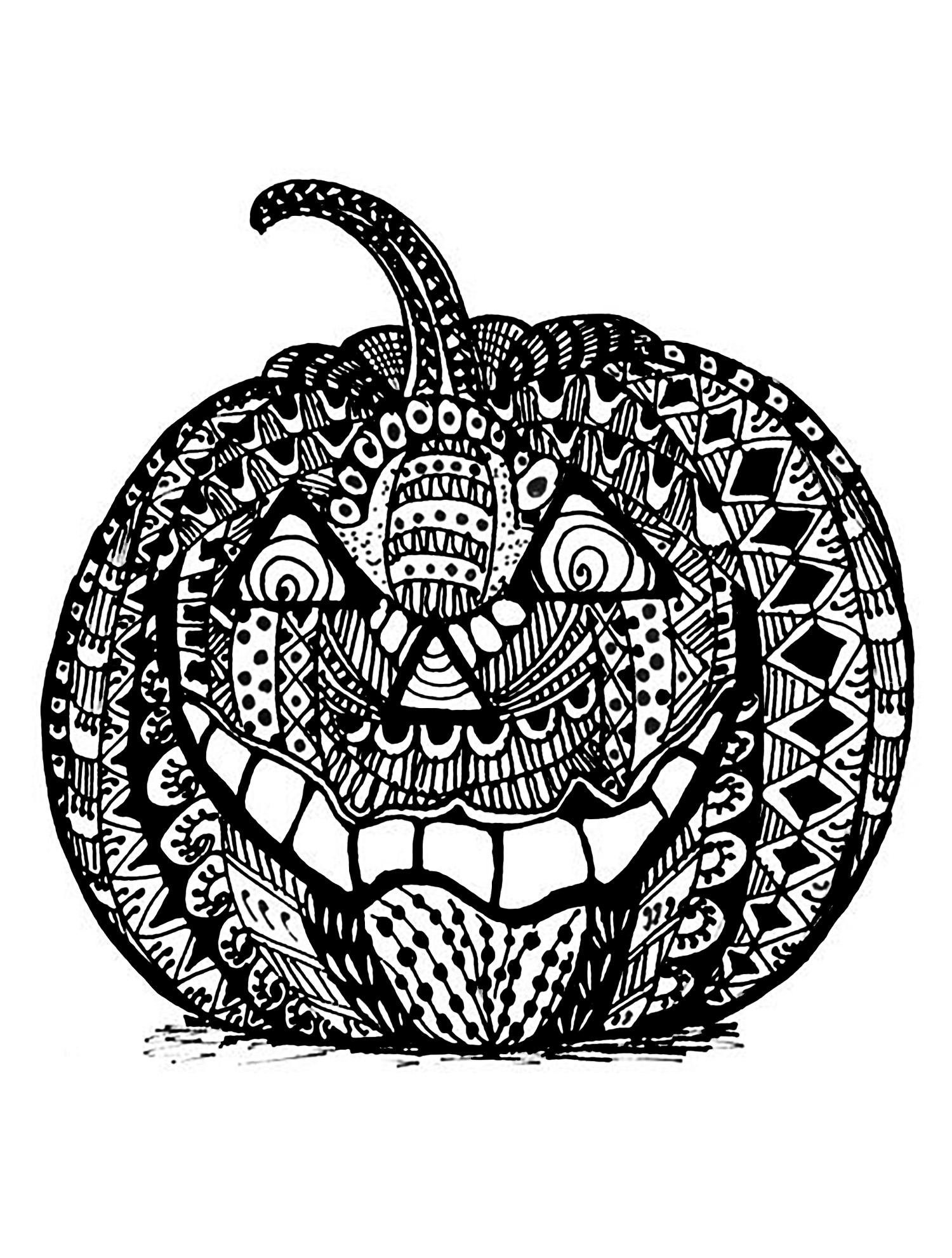 Halloween Pumpkin Coloring Pages Printables Coloring Books 49 Pumpkin Coloring Pages For Adults Image